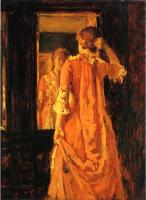 Chase, William Merritt - Young Woman Before a Mirror